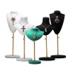 Wholesale Women Retractable Necklace Display Stand Necklace Shelf Model Leather Jewelry Display Props
