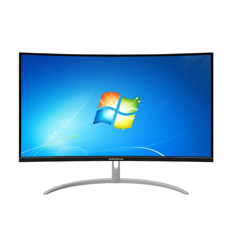 Widescreen curved PC monitors 23.6 inch curved led monitor frameless