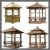 Import Wind proof gazebo with most popular 2017 new design garden durable wood bamboo gazebo from China