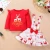 Import Winter Newborn Baby Girl Kids Christmas Clothes Long Sleeve Deer Tops Bowknot Suspender Skirt Set from China