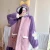 Import Winter Snow White flower Warm Long Flannel Bathrobe Women Thick Kimono Night Bath Robe Robes Dressing Gown Home Clothes from China