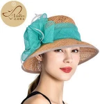 woman Summer Hats Flat Top Beach Wholesale Straw Hats