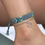 Women Bohemian Hand-made Weaving  Anklet Feet In Summer Holiday 2019 Wholesale