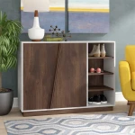 wood storage shoes cabinet  modern shoe racks cabinet with adjustable shelves