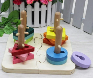 wooden shape sorter wholesale educational toy