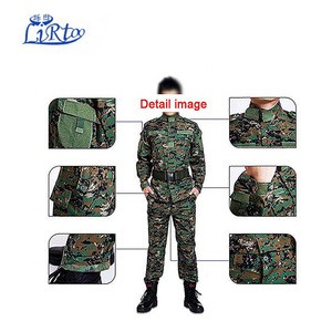 Woodland Camouflage 65% Polyester 35% Cotton Military Uniform