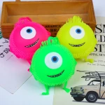 XTQ PLASTIC Light Up Small Toys Plastic Antistress Balls Anti Stress Colorful Lovely Animal Smile Soft Ball Anti Stress Ball