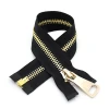YAB Manufacturer Cheap Gold Teeth Metal Brass Bags Zippers 5#