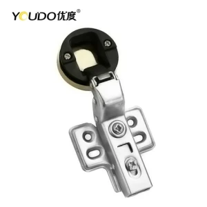 YOUDO Glass Cabinet Hinge Clip On Concealed Soft Close Hinge Class Furniture Hydraulic Hinges Supplier