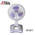 Import Yuyao plastic rechargeable emergency fan with LED light electric desk fan light from China