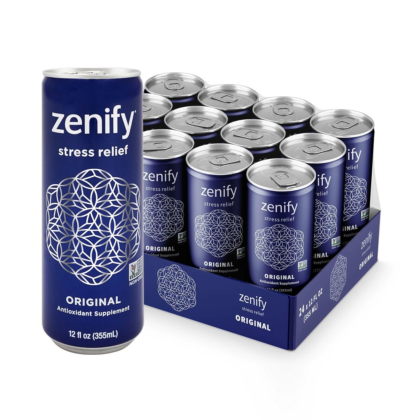 Zenify Original All Natural Formula, Supplement, Formula with L-Theanine, GABA, Vitamin B6 (Pack of 12)
