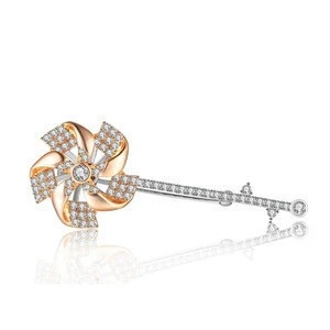 Zhefan china wholesale custom latest brooch design pins for wedding fashion women brooch
