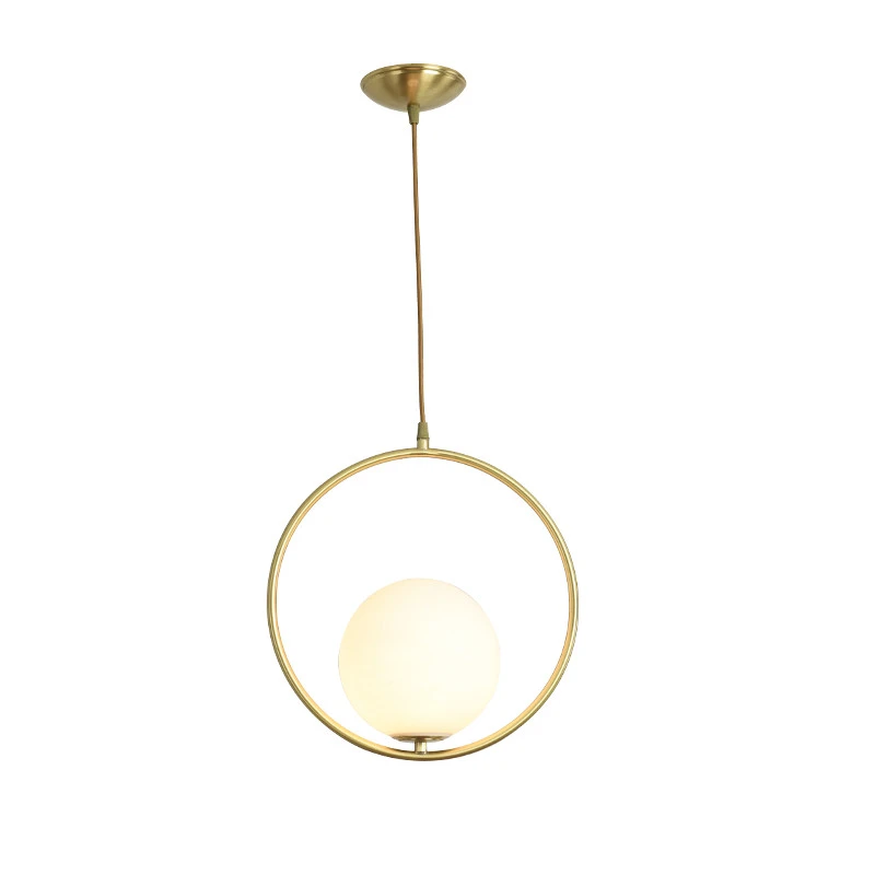 Zhongshan factory modern chandelier Nordic style pure copper pendant lights