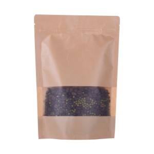 16 Oz Stand Up Pouch Small Wholesale Flat Bottom Bag Coffee