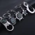 Import Creative sailing rudder compass key chain men's multi-functional practical goods from China