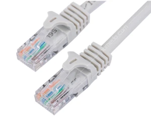 Cat5e UTP Patch Cord with RJ45 Molded Plug Gold Plated Stranded Cable PVC Jacket