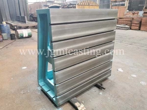 Hot selling cast iron T slotted angle plates bent tables for CNC machine centre