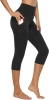 Stelle Women's 7/8 Yoga Leggings with Pockets High Waist Capri Workout Pants