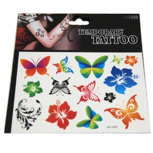 Safe and non-toxic Temporary Tattoo Stickers for body decoration