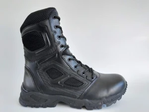 8 inch sided zipper Tactical boots black army boots military boots