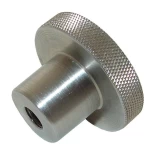 custom cnc machining stainless steel knurled knobs with tapped or reamed hole