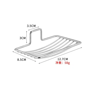 Wire Bar Soap Holder For Bathroom, Rust Proof Self Draining Dish Sponge Holder For Kitchen