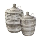 Woven basket set.