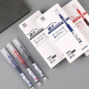 12pcs/Set Rolling Pens Quick-Drying 0.5mm Fine Point Rollerball Pens Straight Liquid Gels Pens for Writing