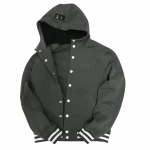Custom School Leaver Draw String Black Pullover Hoodie