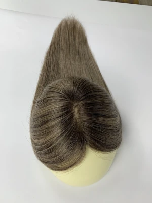 Mono balayage hight light colour european hair women hair topper