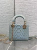 Wholesale Luxury Snake Skin Mini Three Grid Handbag