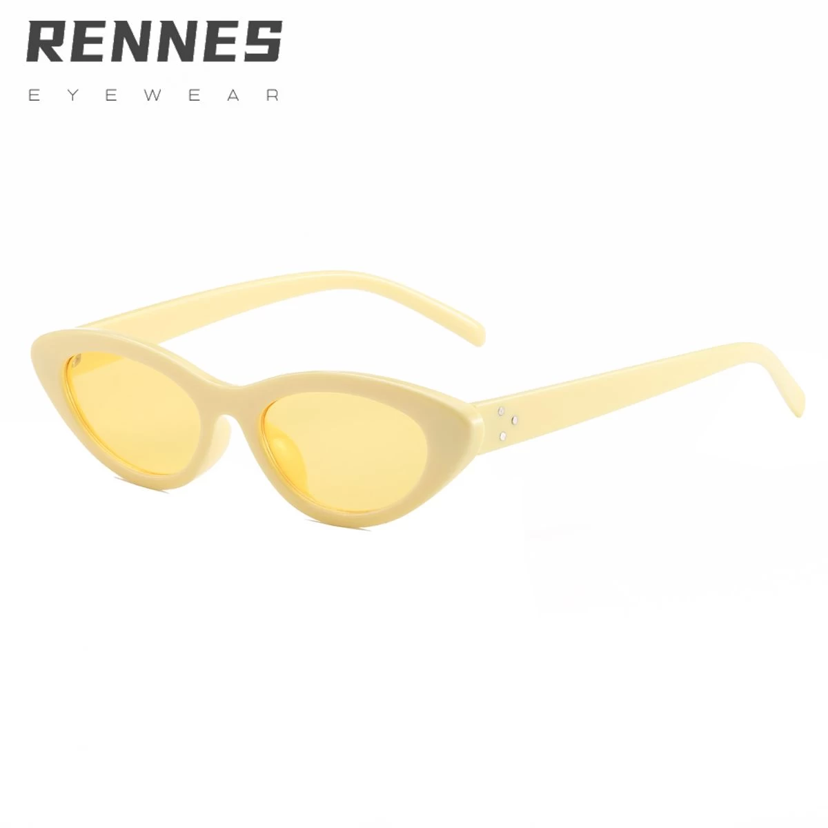 RENNES New Arrivals Hot Sale vintage glasses sunglasses wholesale Colorful Oval PC UV400 custom sunglasses men