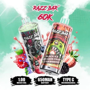 EU warehouse Wholesale price Razz bar 60k puff disposable vape pen 16 flavors available