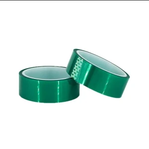 Customizable High Quality Die Cut Green High Temperature Tape Insulated Heat Resistant Pet Tape for Electroplating Mask