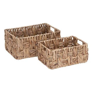 Handicraft Water Hyacinth Hamper Basket Storage