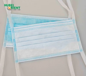 EN14683 TypeIIR Disposable Adult Use Surgical Face Mask With Tie-on