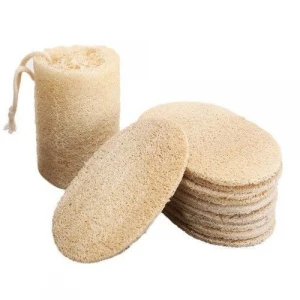100% Natural Loofah Washing Brush, Loofah Kitchen Cleaning Sponge - Dish Washing Pads