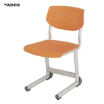 All-Environment Stacking Chair, 5mm Vent Holes for Airflow, Corrosion Resistant Steel Frame & Weatherproof TPE Feet