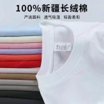 100% Cotton Crew Neck T-Shirts Pure Cotton T-Shirts Summer Cheap Men's Low price Women's