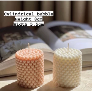 Cylindrical Bubble Candles