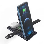 3 in 1 Wireless charging station widely designed for Mobile iPhone