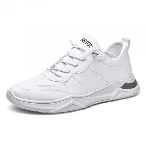 New Versatile White Men′s Shoes Korean Version PU Casual Men′s Sports Board Shoes
