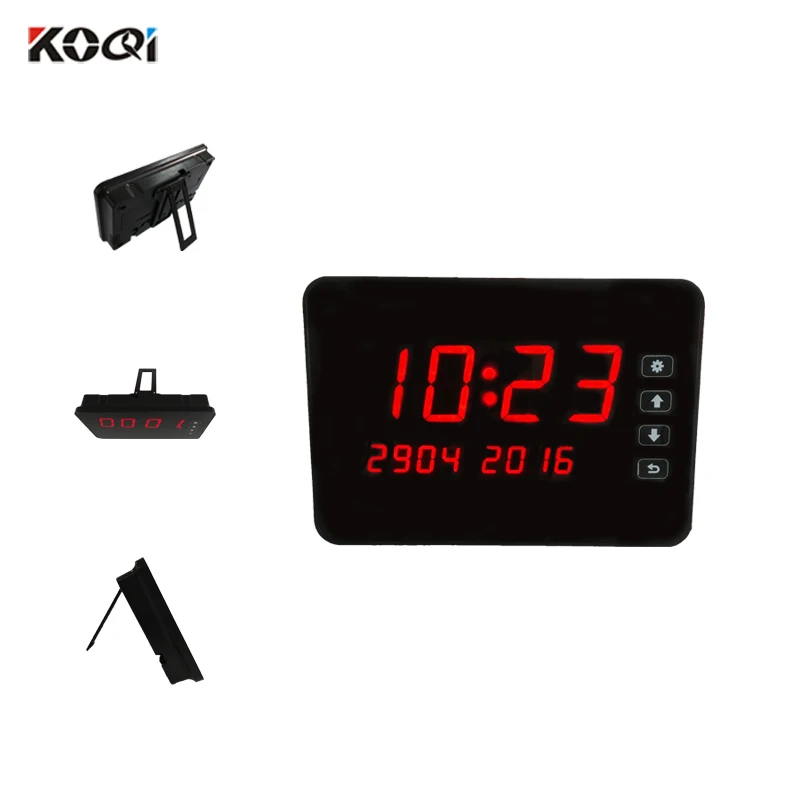 1 Host Display + 10 Table Bell Pager Wireless Restaurant Calling System Customer Service Queue Call Buzzer System