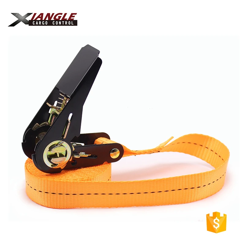1 inch 25mm with black e-coating ratchet tie down straps cargo lashing belts motorcycle straps 800kgs