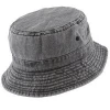 100% Cotton Custom Packable Pigment Washed Cotton Bucket Hat