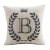 Import 100% Polyester Faux Linen Home Decorative Fancy Alphabet Letters Cushion from China