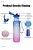 Import 1000ml BPA Free Tritan Portable Plastic Sports Water Bottle Botellas De Agua 32ozfFrosted Fitness Water Bottle With Time Marker from China