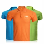 100%Polyester Sportswear Apparel T-Shirt Sublimation Custom Polo Shirts