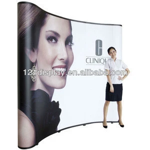 10ft Curved backdrop display pop up stand