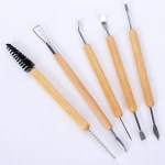 11 pcs Arts Crafts Clay Sculpting Tools Set Modeling Carving Tool kit Pottery & Ceramics Wooden Handle Modeling Clay Tools